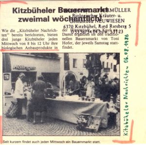 První tisková zpráva (Kitzbüheler Nachrichten)